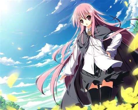 1920x1080 Resolution Female Anime Character With Pink Hair Wearing