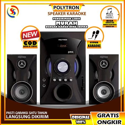 Speaker Bluetooth Polytron Pma 9525 Dan Pma 9310 100 Ori Lazada