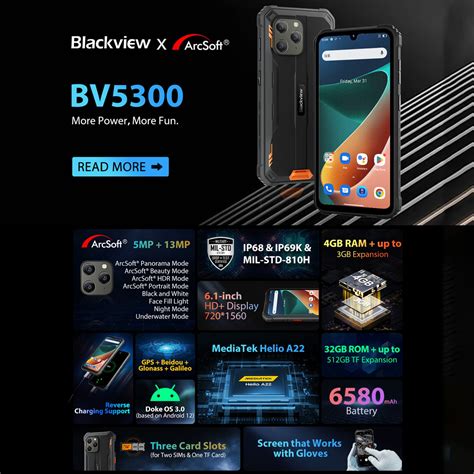 Etoren Unlocked Blackview Bv Rugged Phone Dual Sim Gb