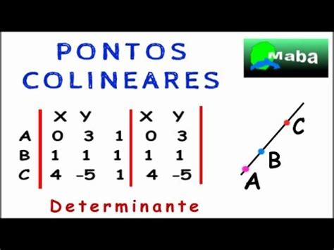 PONTOS COLINEARES Determinante Pedido Por Aluna YouTube