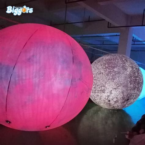 Led Giant Inflatable Earth Globe Balloon For Events Parties