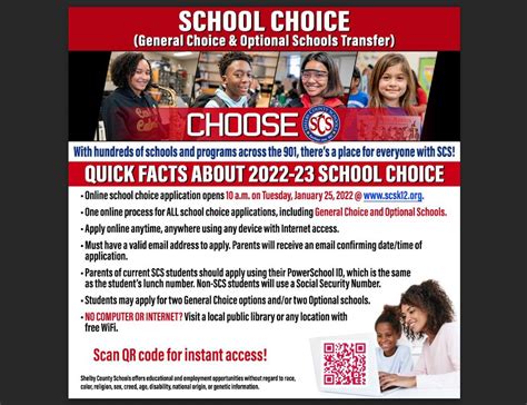 SCS school choice application period begins January 25 - TSDMemphis.com