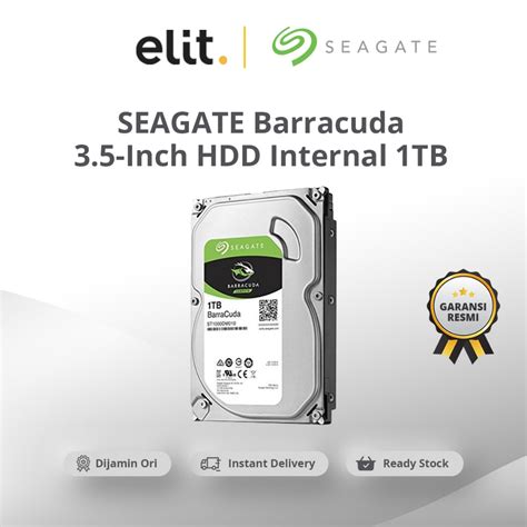 Jual Seagate Barracuda 3 5 Inch Hdd Internal 1tb Sata3 Rpm 7200 [st1000dm010] Tanpa Kardus