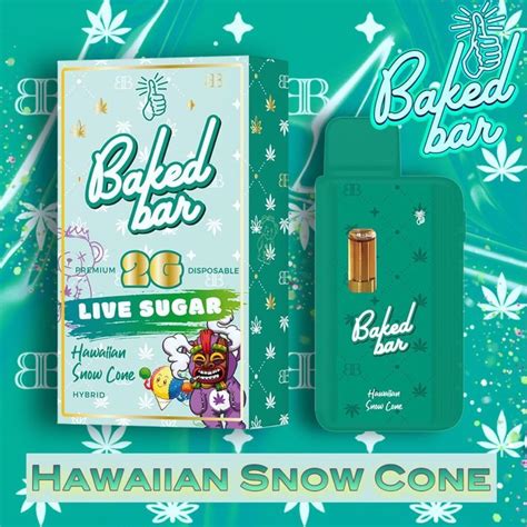 Hawaiian Snow Cone baked bar 2G - Baked Bar