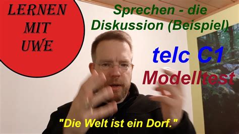 Telc Deutsch C Pr Fung Sprechen Beispiel F R Eine