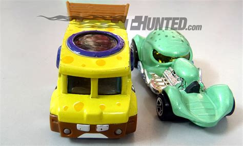 T Hunted As miniaturas da série do Bob Esponja da Hot Wheels