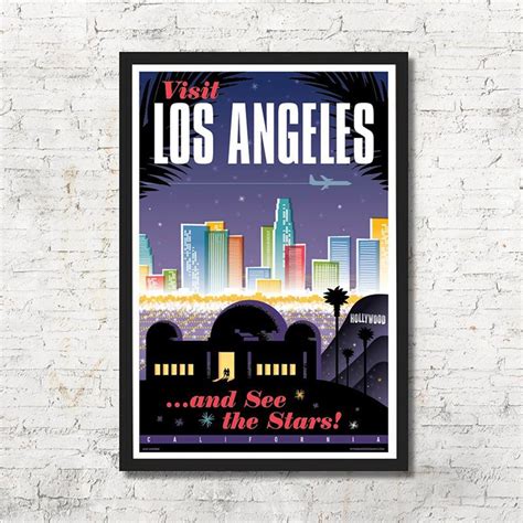 Los Angeles Poster Los Angeles Wall Art Los Angeles Print - Etsy