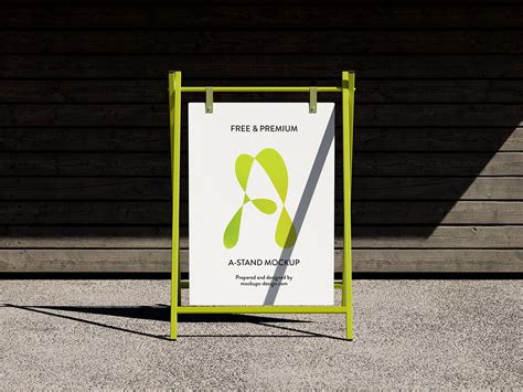Customizable A-stand mockup - Mockups Design