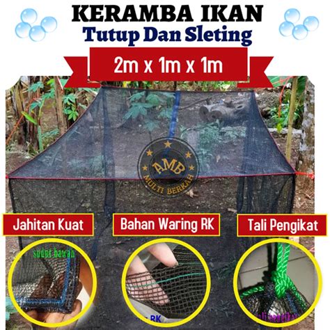 Jual Keramba Ikan Tutup Resleting Hapa Jaring Ikan Kerambah Bahan