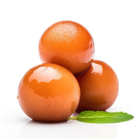 Premium AI Image | Gulab Jamun Isolated on White Generative AI