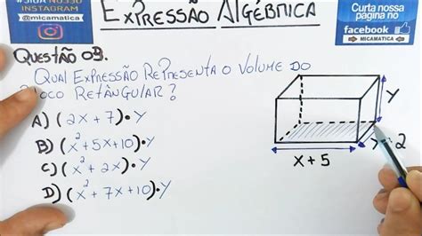 Expressões Algébricas Ifrn And Enem Área E Volume Prof Micamática