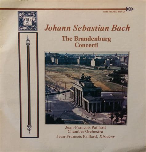 Johann Sebastian Bach Jean Francois Paillard Chamber Orchestra Jean