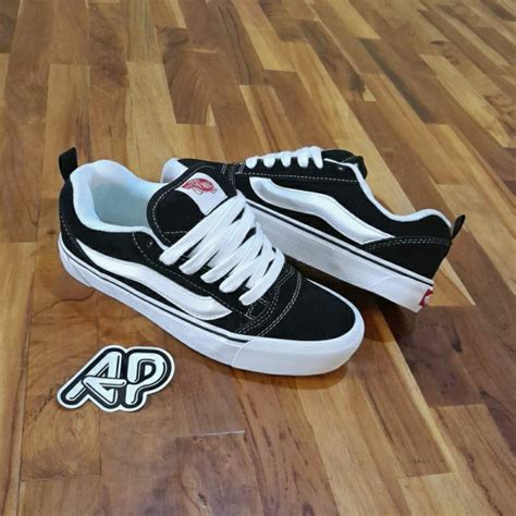 Jual Vans Vault Ua Knu Skool Vr3 Lx Black White Vans Knu Skool Vans Knu Black White Shopee