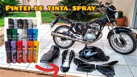 VOU PINTAR MINHA MOTO TINTA SPRAY YouTube