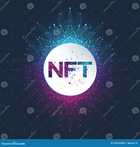 Token Não Fungível ícone Tokens Não Fungíveis Cobrindo O Conceito Nft