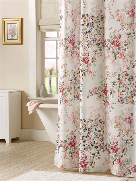 Country Cottage Shower Curtain Cottage Showers Shabby Chic Shower