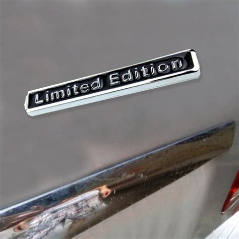 3D Metal Chrome Badge Emblem Decal Sticker Limited Edition Sticker Car