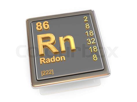 Radon Chemical Element Stock Image Colourbox