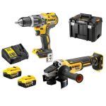 DeWALT Kit XR 18V DCD796 Taladro Percutor DCG405 Amoladora 2