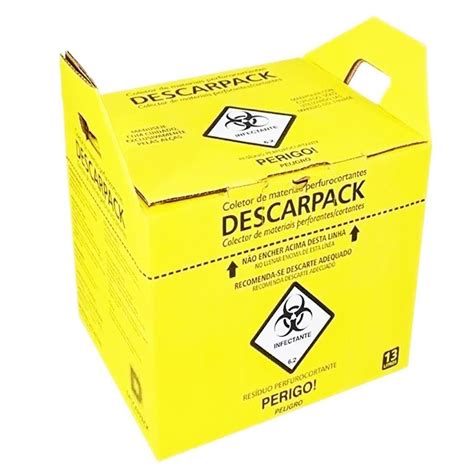 Caixa Coletora Para Material Perfurocortante 13l Descarpack Lullu Person