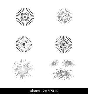 Feuerwerk Vektor Icon Abbildung Design Template Stock Vektorgrafik Alamy