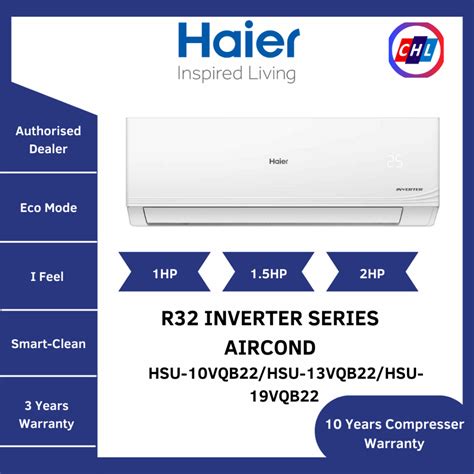 SAVE 4 0 Haier Authorised Dealer R32 Inverter Series Air Cond 1HP