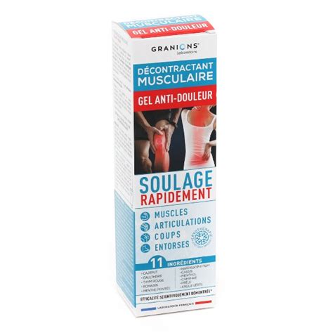 Granions Décontractant musculaire Gel anti douleur Cryothérapie