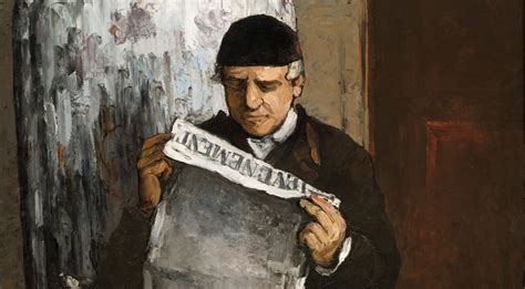 The Artists Father Reading LÉvénement Paul Cézanne c 1866