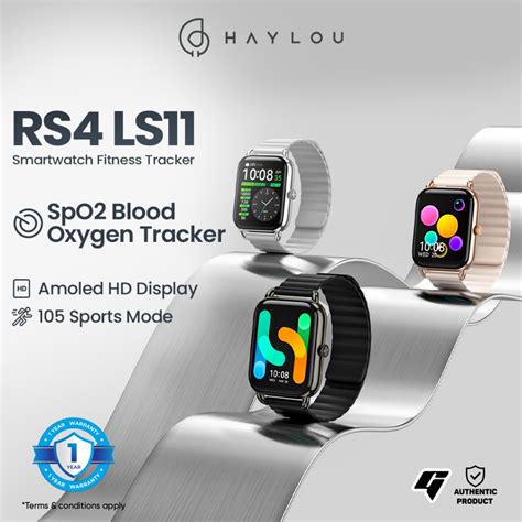 Haylou RS4 Plus LS11 Smartwatch Fitness Tracker AMOLED Display SpO2 ...