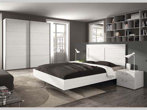 Mueble Dormitorio Cama Mesita Armario Madera Melamina Moderno Economico