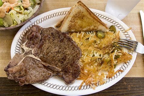 T Bone Steak Dinner At Waffle House With A Garden Salad H Flickr