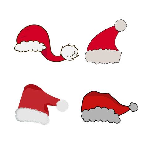 Christmas Santa Hat Clipart 26418181 Vector Art At Vecteezy