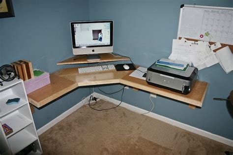 Diy Wall Mounted Corner Desk Best Diy Corner Office Desk Ideas For