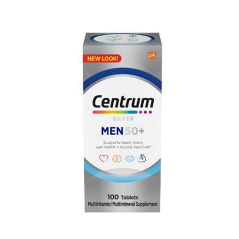 Centrum Silver Men 50 Multivitamin Multimineral 100 Tablets