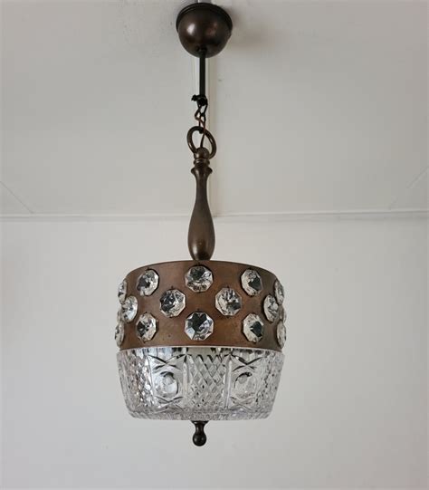 Steampunk Hanging Lamp 1960s 273165