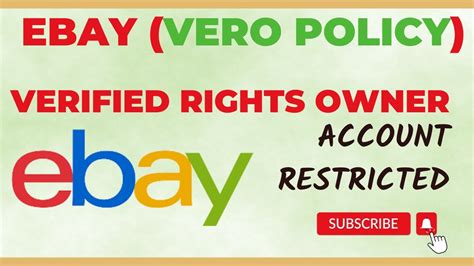 Ebay Seller Account Suspension Verified Rights Owner Vero Policy In