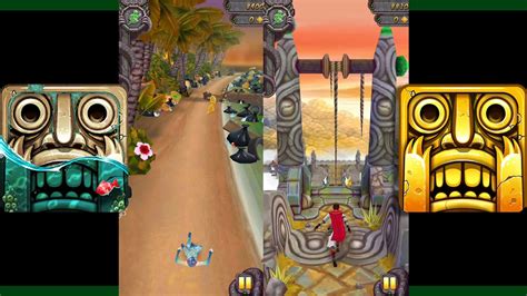 Temple Run 2 Pirate Cove Vs Temple Run 2 Sky Summit Youtube