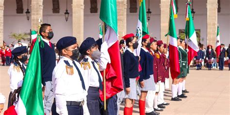 Abanderan Escoltas Para Conmemorar D A De La Bandera Gobierno