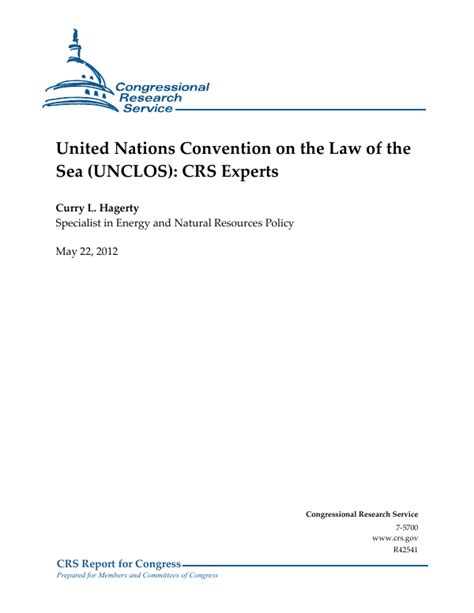 United Nations Convention On The Law Of The Sea Unclos Crs Experts