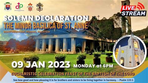 Solemn Declaration Of The Church Of St Anne As A Minor Basilica Th