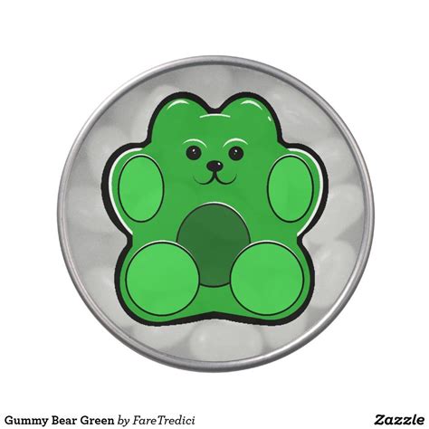 Gummy Bear Green Candy Tin | Green candy, Custom holiday card, Candy tins