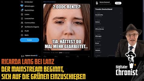 Ricarda Lang bei Lanz Der Mainstream beginnt sich auf Grünen