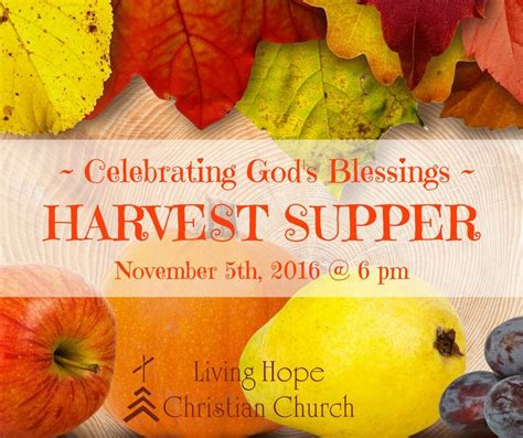 Harvest Supper – Living Hope Christian Church