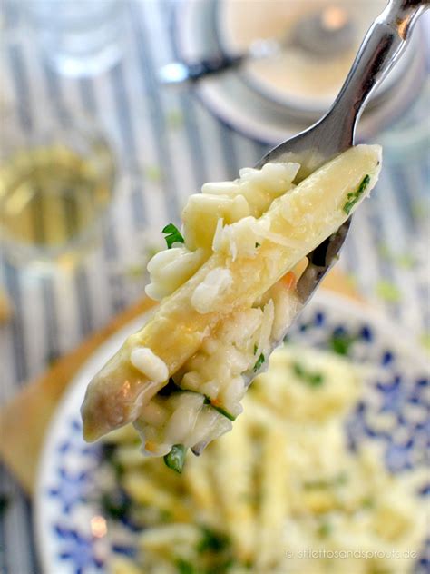 Spargelrisotto Mit Wei Em Spargel Nach Einem Basisrezept Von Jamie