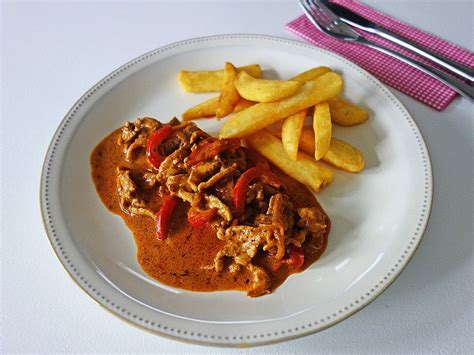 Paprika Rahm Geschnetzeltes Von ArMoJo Chefkoch