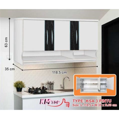 Jual Kitchen Set Lemari Atas Gantung Rak Dapur Minimalis Ksa Kmtop