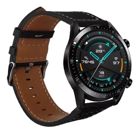 Correa Piel Sewing D Lujo Para Huawei Watch Gt Mm Mica Mercadolibre