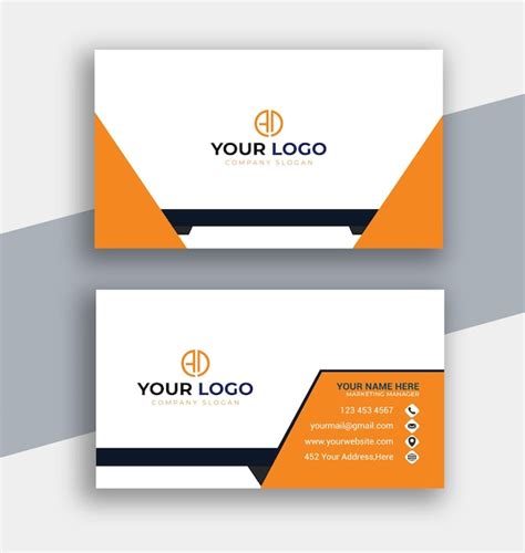 Premium Vector Vector Modern Creative And Clean Business Card Template