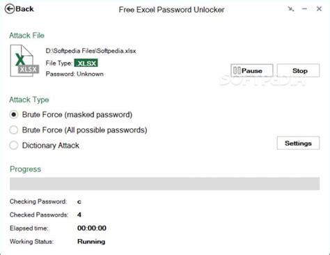 Free Excel Password Unlocker 2 0 2 Download Review Screenshots