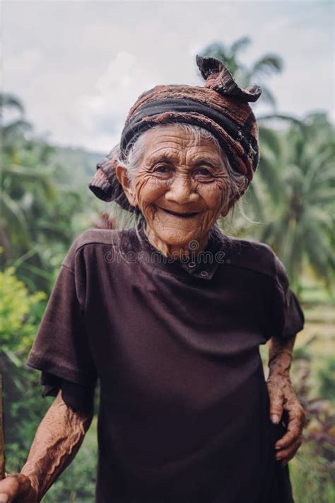 Old Woman Standing Outdoors and Smiling Stock Photo - Image of honesty ...